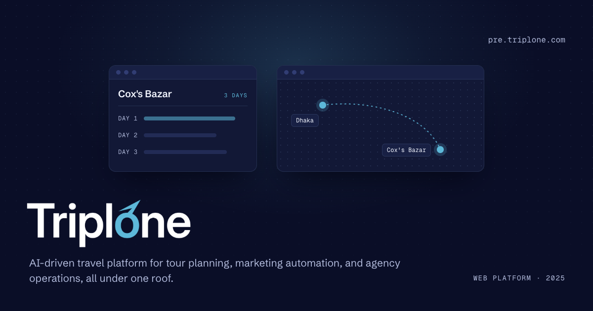 Triplone, AI travel platform